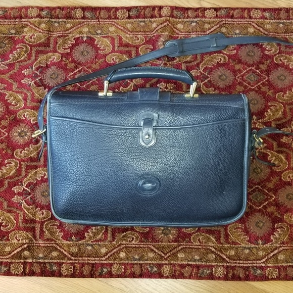 Vtg. Unisex Dooney Bourke British Surrey Briefcase - Picture 2 of 13
